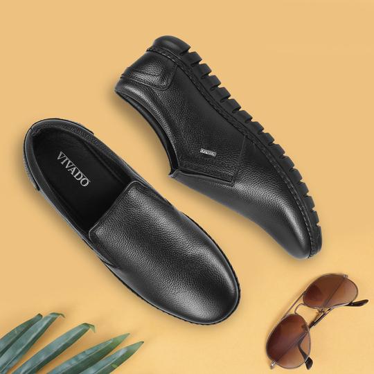 Vivado Men Black Formal Moccasin