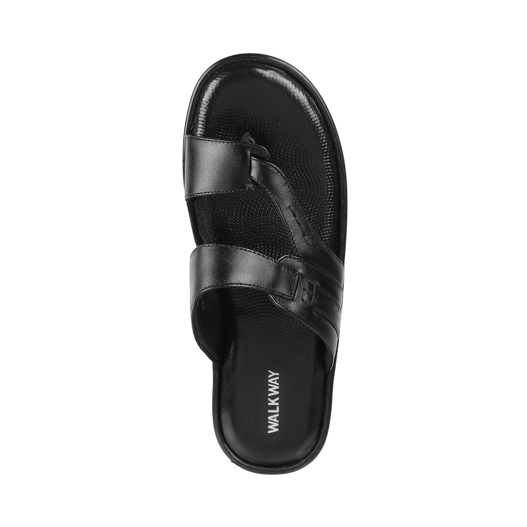 Black cross over discount slippers