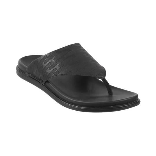 Walkway Men Black Casual Slippers