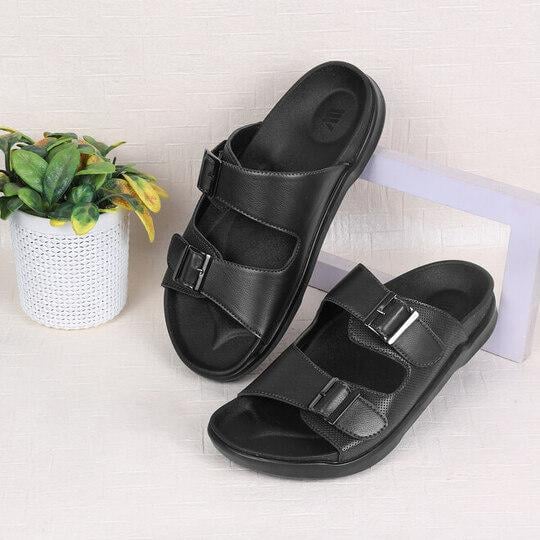 Walkway Men Black Casual Sandals