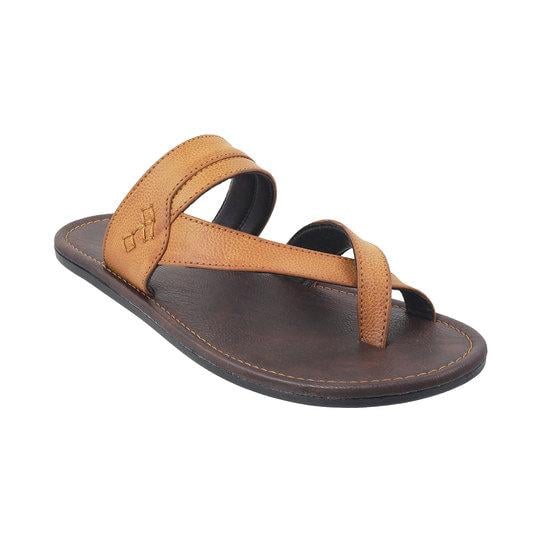 Walkway Men Tan Casual Slippers