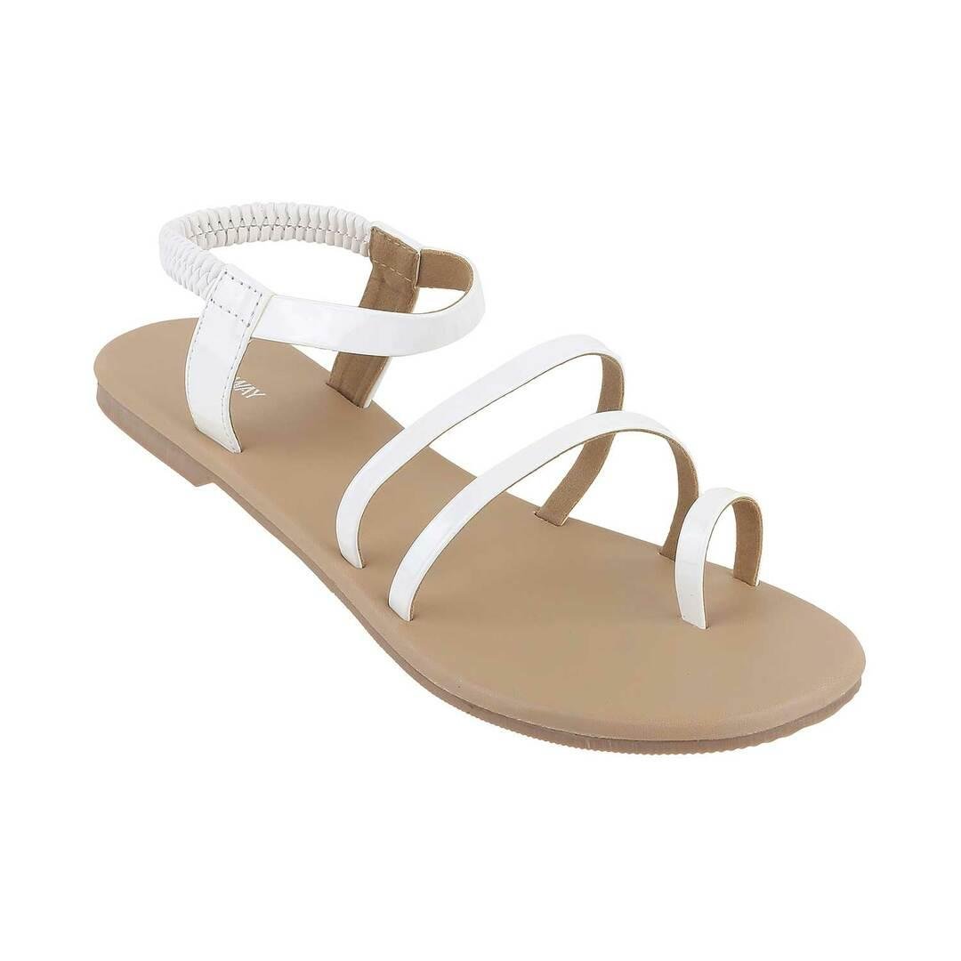 Women White Casual Sandals