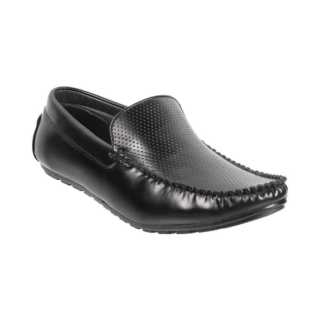 Fashion black casual loafers for men