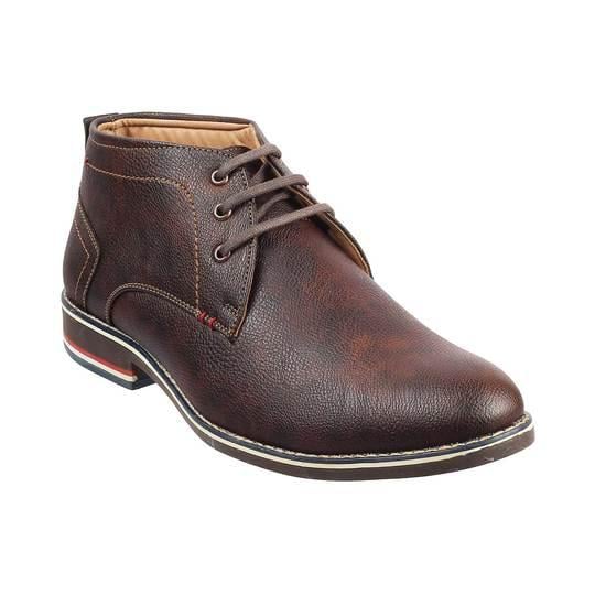 Brown boots casual best sale