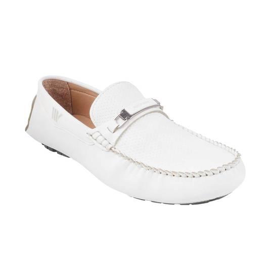 Walkway Men White Casual Loafers