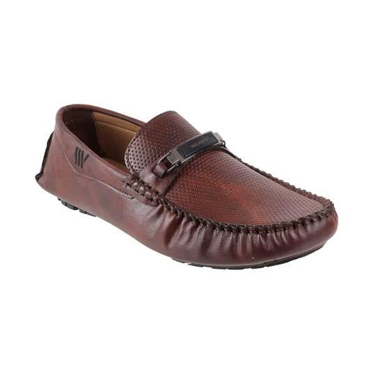 Men Maroon Casual Loafers