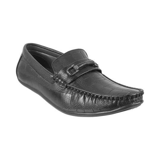 Walkway Black Casual Loafers