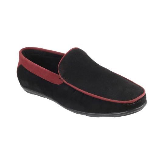 Walkway Black-Red Casual Loafers