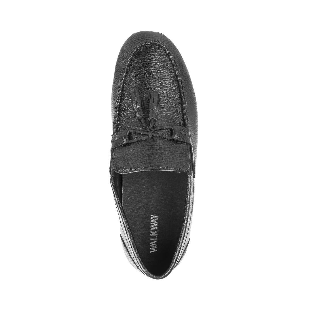 Buy Men Black Casual Loafers Online | Walkway Shoes