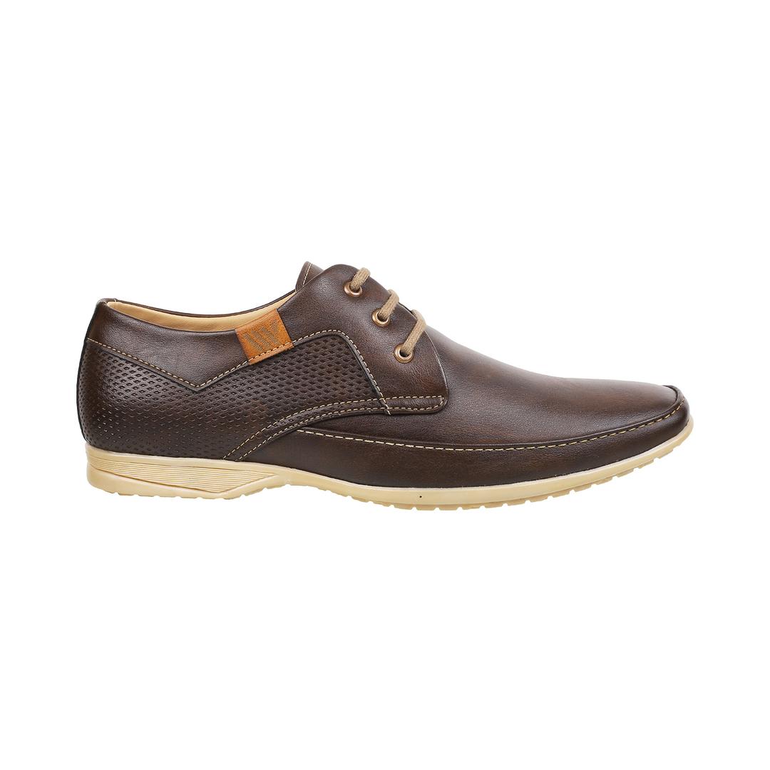 Buy Men Brown Casual Derby Online | Walkway Shoes