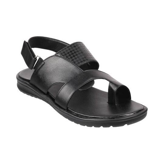 Walkway Black Casual Sandals