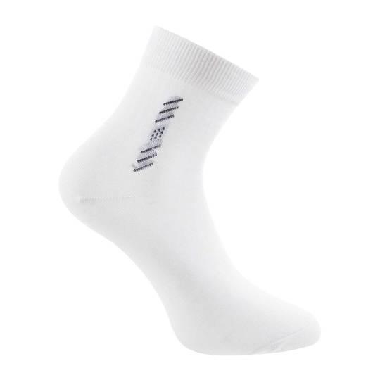 Walkway White Mens Socks Half Length