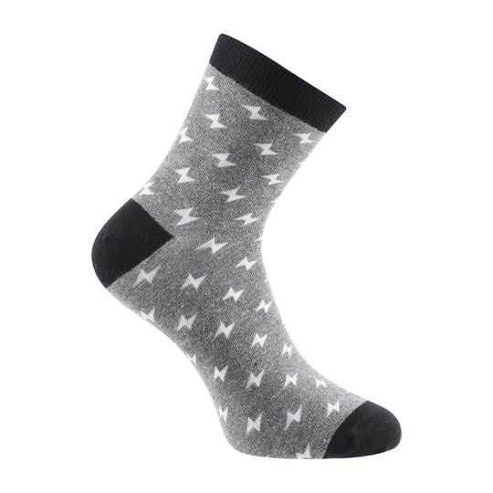 Walkway Grey Mens Socks Half Length