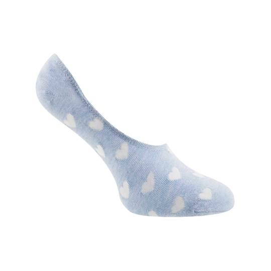 Walkway Light-Blue Womens Socks Loafer socks