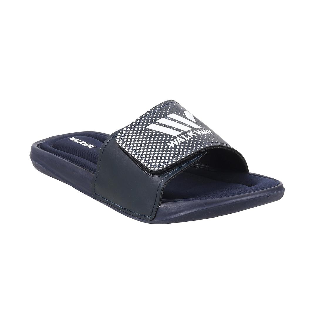 Buy Men Navy-Blue Casual Slippers Online