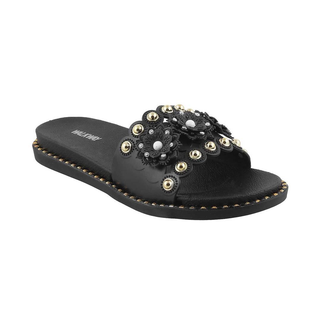 Buy Women Black Casual Slippers Online