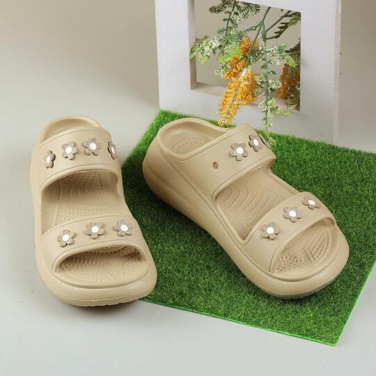 Walkway Women Beige Casual Slides