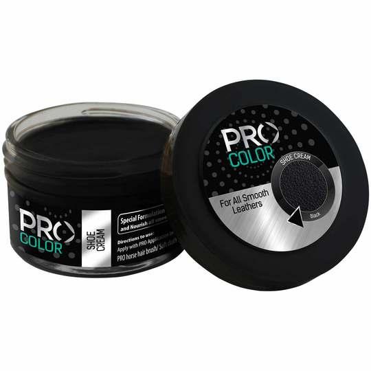 Pro Shoe Cream Black For Smooth Leathers- 50 ML