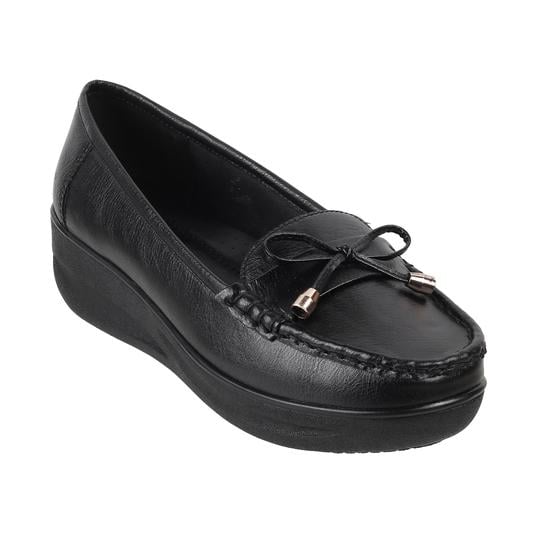 Walkway Women Black Casual Loafers
