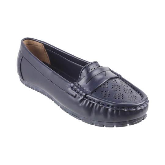Walkway Navy-Blue Casual Loafers