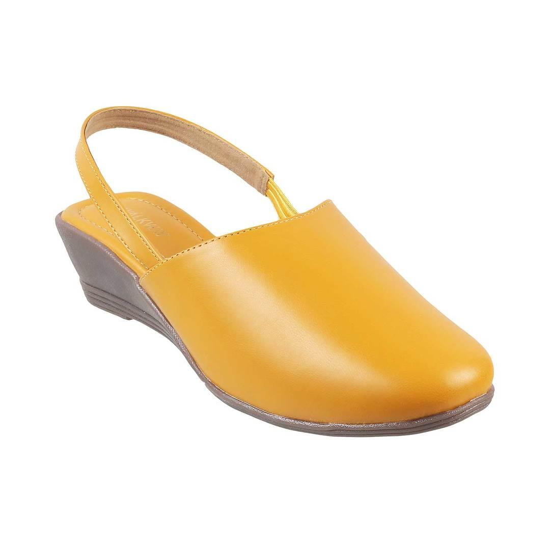 Ladies discount yellow sandals