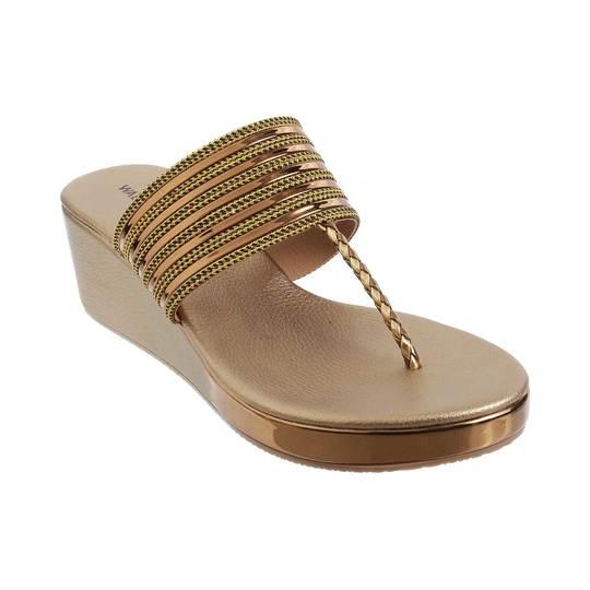 Walkway Antique-Gold Casual Slip Ons