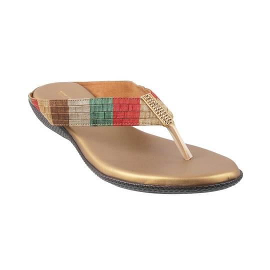 Walkway Antique-Gold Casual Slippers