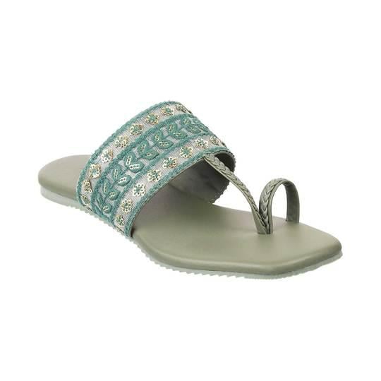 Walkway Women Green Casual Slip Ons