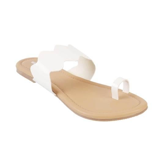 Walkway Women White Casual Slippers