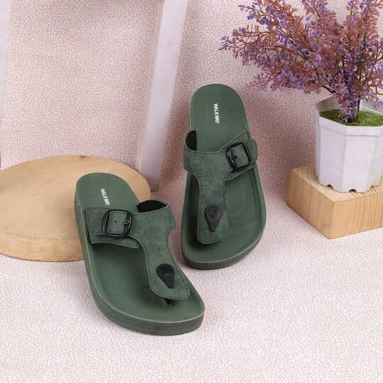 Walkway Women Green Casual Sandals