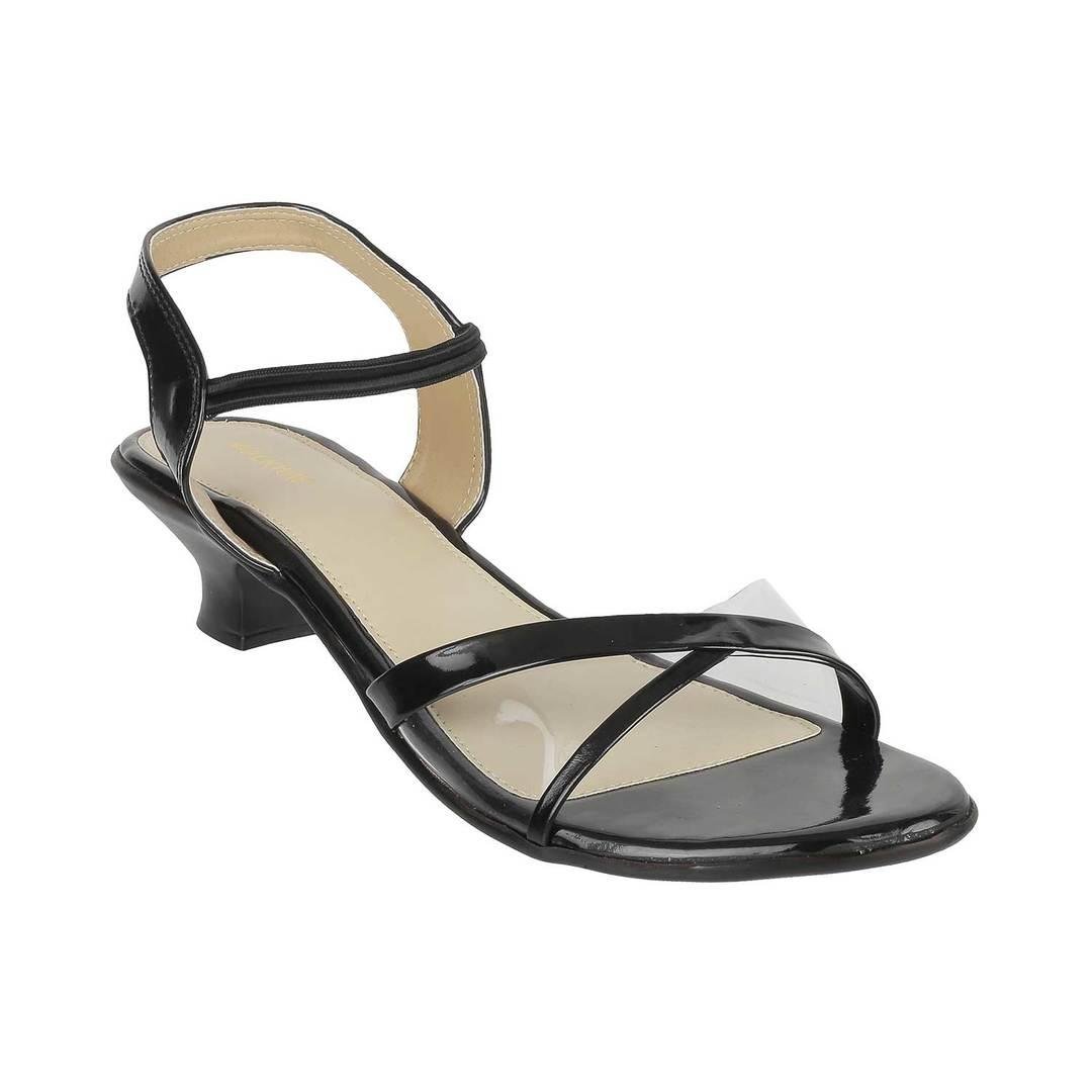 Buy Women Black Casual Sandals Online | Walkway Shoes