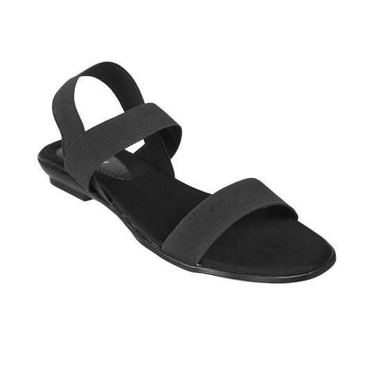 Walkway Women Black Casual Sandals