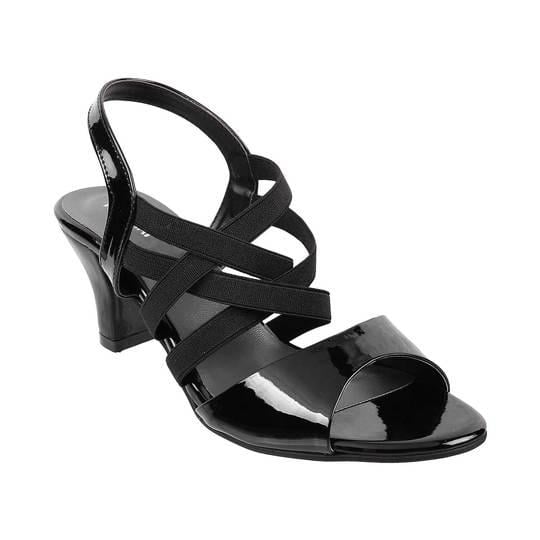 Walkway Women Black Casual Sandals