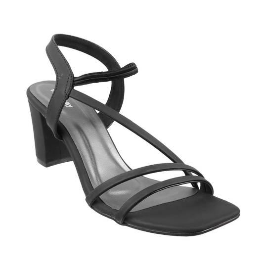 Walkway Black Formal Sandals