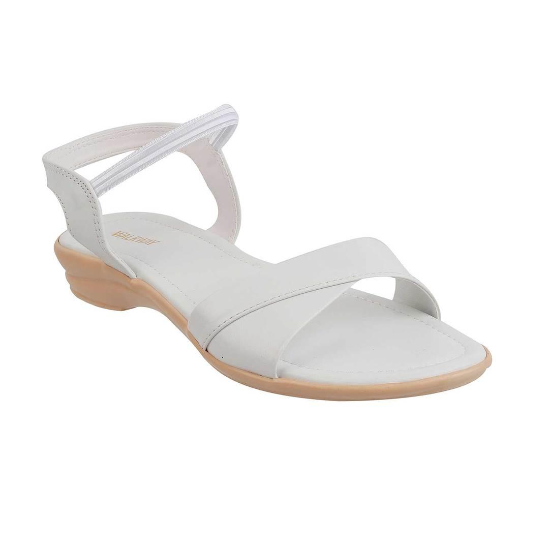 Buy STRAPPY DAYS WHITE SANDALS for Women Online in India