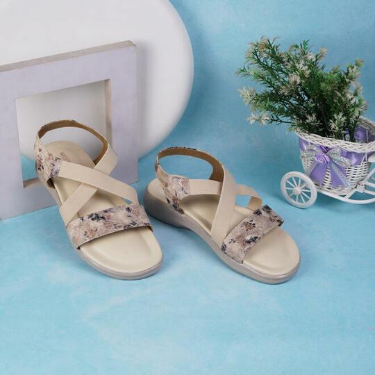 Walkway Women Beige Casual Sandals