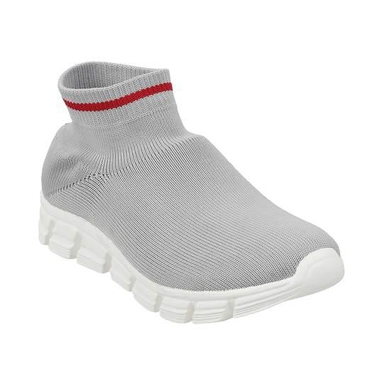 Walkway Boys Light-Grey Casual Sneakers