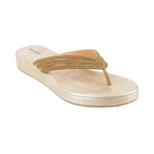 Walkway Women Antique-Gold Casual Slip Ons