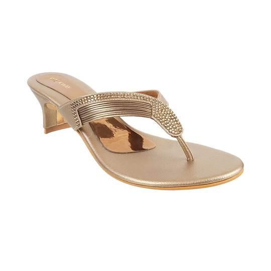 Walkway Antique-Gold Party Slip Ons