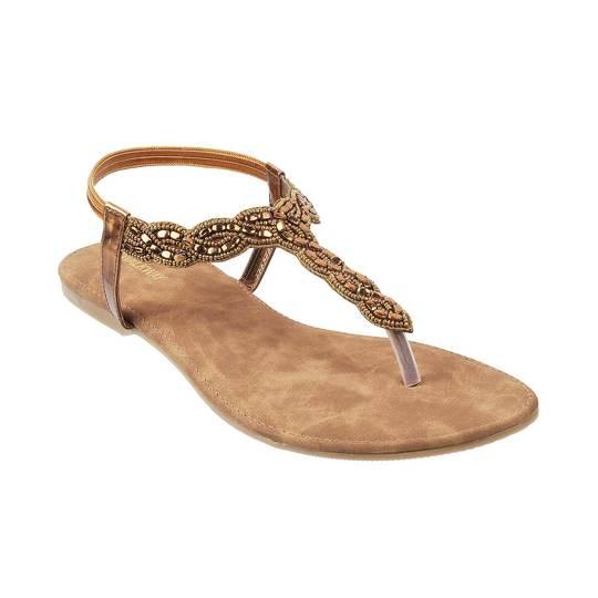 Walkway Antique-Gold Casual Sandals