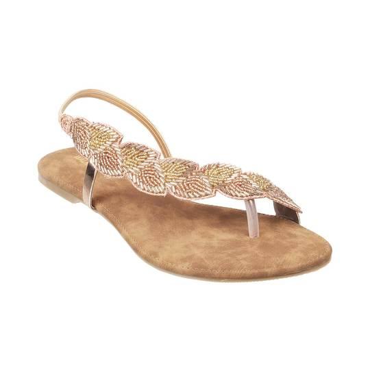 Walkway Rose-Gold Casual Sandals
