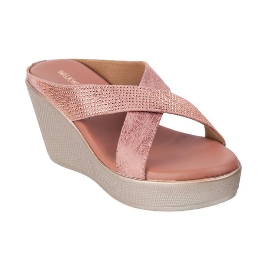 Women Pink Party Slip Ons
