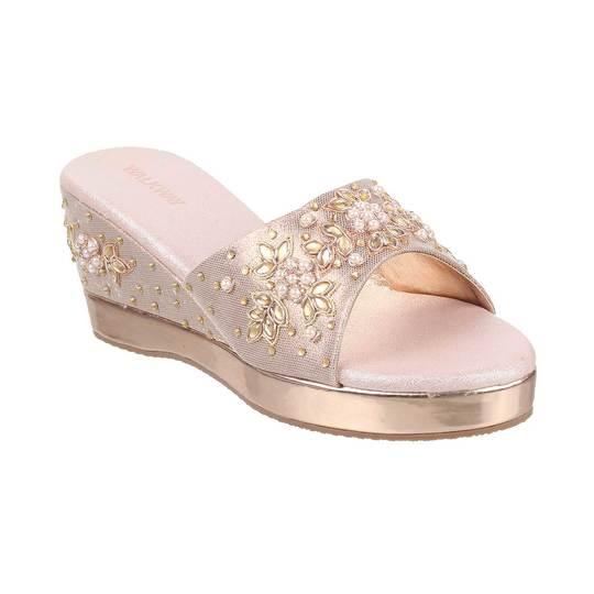 Walkway Rose-Gold Party Slip Ons