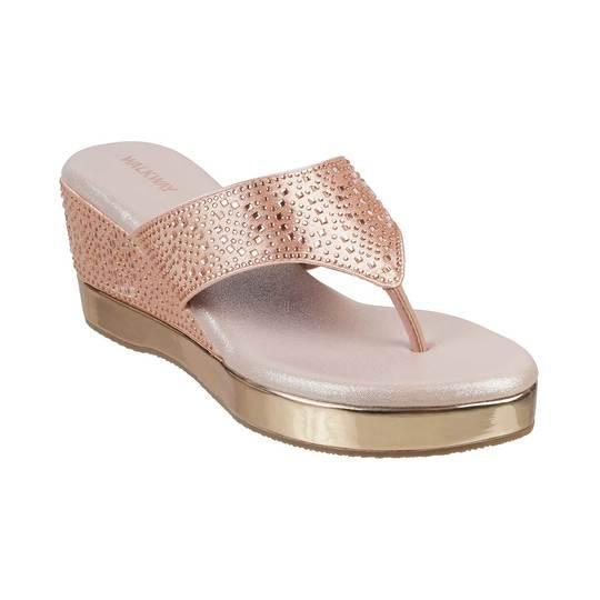 Walkway Rose-Gold Party Slippers