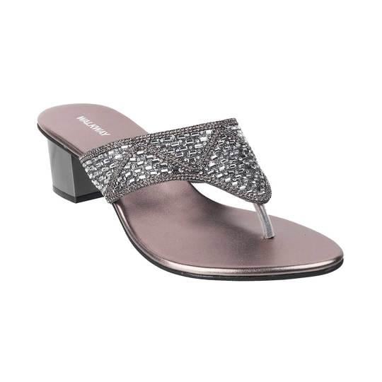 Women Grey Ethnic Sandals