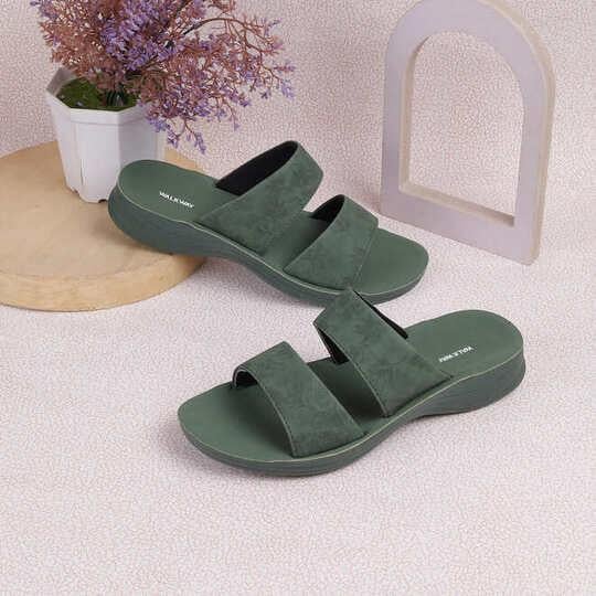 Walkway Women Green Casual Mules