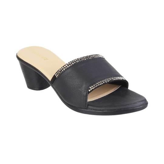 Walkway Women Black Party Slides