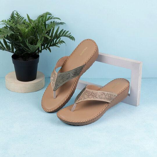 Walkway Women Beige Casual Sandals