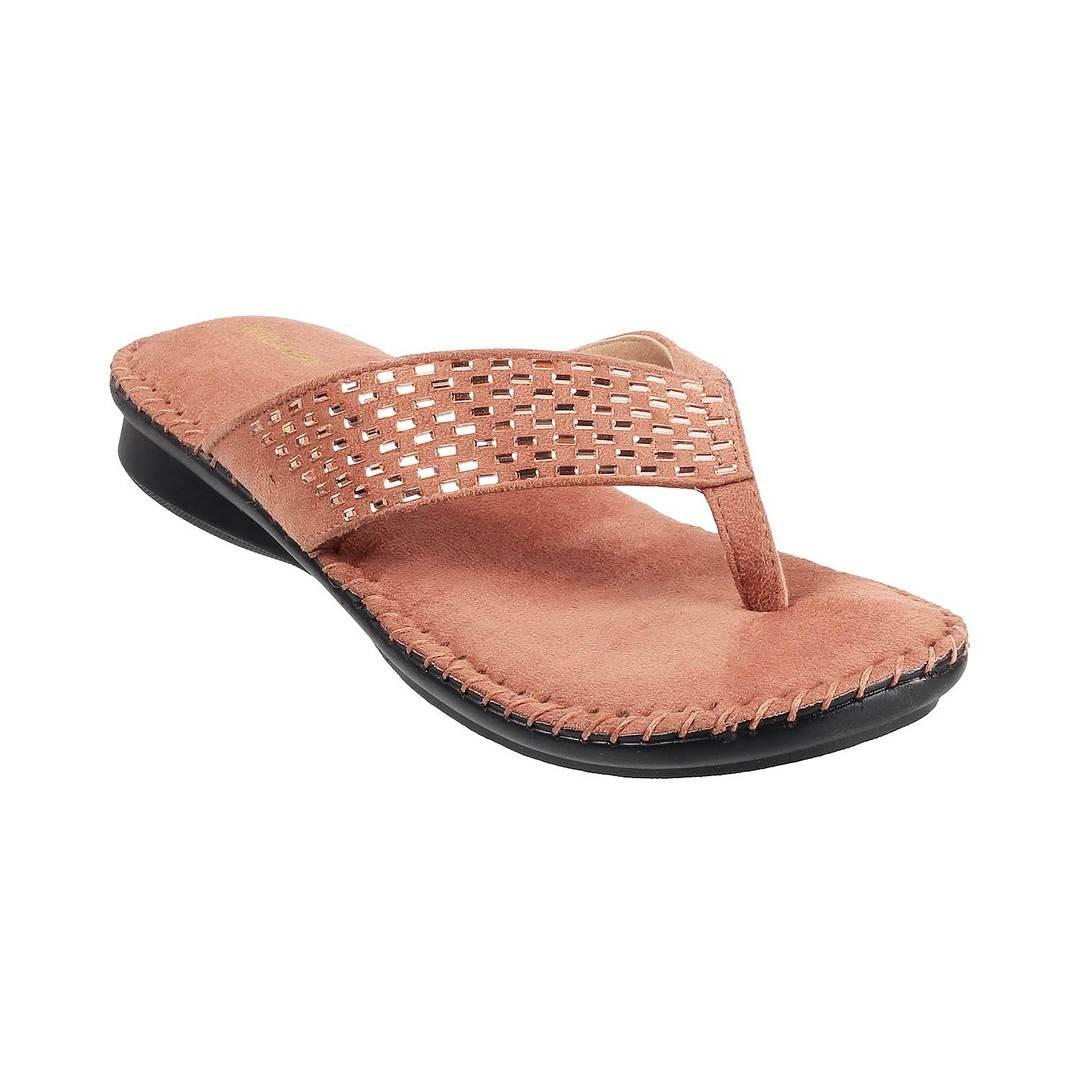 Women Rose Gold Casual Slippers