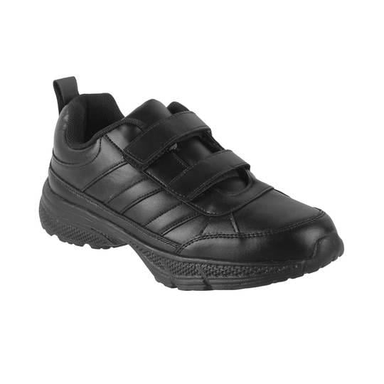 Walkway Boys Black Casual Sneakers
